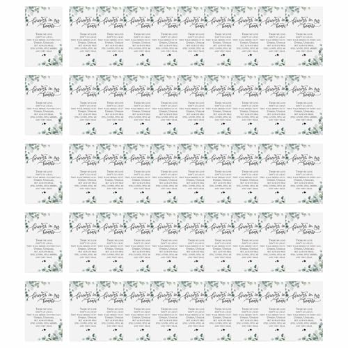 Gebetskarten mit Pflanzenblättern, zum Ausdruck von Beileid und Gebeten während des Trauerverlusts, 50 Stück von FGDTREE