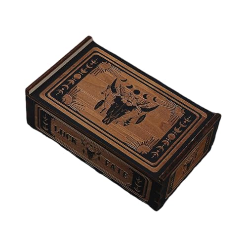 Holz Tarot Karte Lagerung Fall Push Pull Tarot Karten Box Astrologys Schmuck Box Für Wahrsagerei Hexe Dekoration von FGDTREE