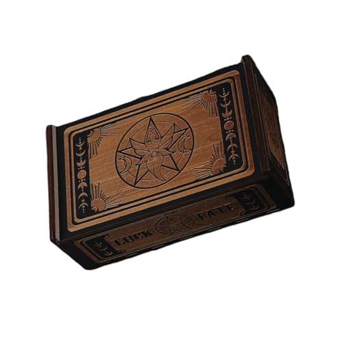 Holz Tarot Karte Lagerung Fall Push Pull Tarot Karten Box Astrologys Schmuck Box Für Wahrsagerei Hexe Dekoration von FGDTREE