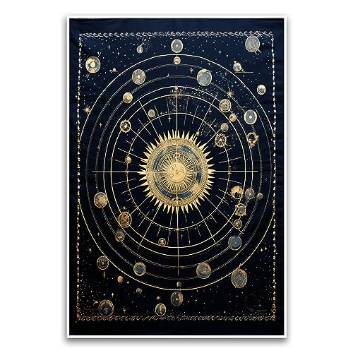 Galaxie-Sternzeichen-Poster – Astrologisches Horoskop, spirituelles ästhetisches Poster, 30,5 x 45,7 cm, ungerahmtes Poster, Premium-Poster auf 45,4 kg Glanzpapier, gedruckt in den USA FHJP1208 von FHJ