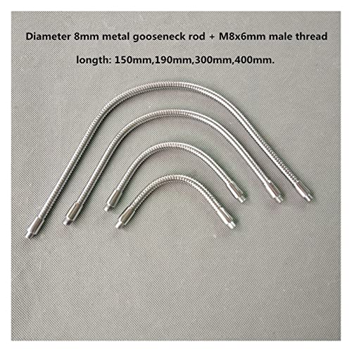 FHYTGBS 1 stücke M8 Universal Positionierungsrohr - Metall Flexibles Rohr Metall Schwanenhals Schlauchanschluss DIY Schlauch (Color : M8X600MM) von FHYTGBS