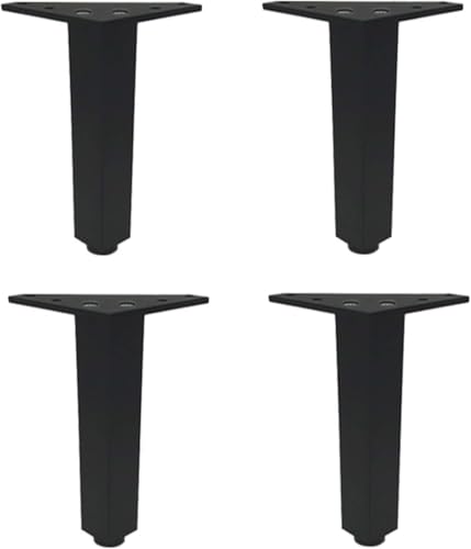 FICNNVJH Zubehör for verstellbare Tischbeine, Ersatz for Sofa, Ottomane, Couchtisch, Schrankmöbel, Möbelbeine (4er-Set)(Black) von FICNNVJH