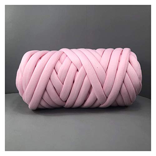 FIDGUBEU Wolle Zum HäKeln,HäKelgarn 1000g Super Chunky Strickdecke Garn Veganer Zopf Weiche Decke Garnarm Strick Teppich Teppiche Decke Decke Garn(Baby pink) von FIDGUBEU