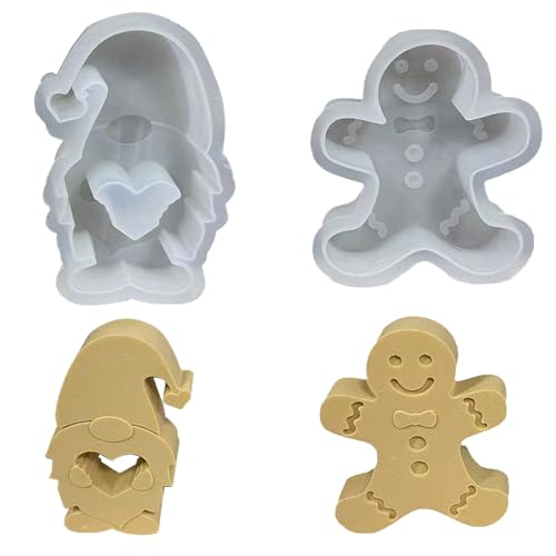 3D Silikonform Haus Silikonform Silikonformen Gießformen Kerzenhalter Silikonform Häuser Silikonformen Gießformen silikonform weihnachten Silikonformen Gießformen Weihnachten (2pcs) von FIENZA