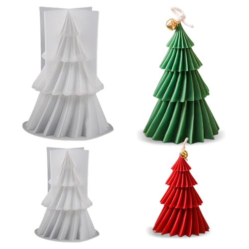 3D Silikonform Haus Silikonform Silikonformen Gießformen Kerzenhalter Silikonform Häuser Silikonformen Gießformen silikonform weihnachten Silikonformen Gießformen Weihnachten (Weihnachtsbaum) von FIENZA