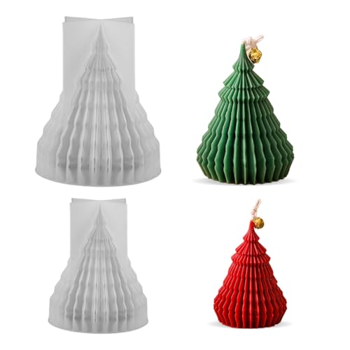 3D Silikonform Haus Silikonform Silikonformen Gießformen Kerzenhalter Silikonform Häuser Silikonformen Gießformen silikonform weihnachten Silikonformen Gießformen Weihnachten (Weihnachtsbaum B) von FIENZA