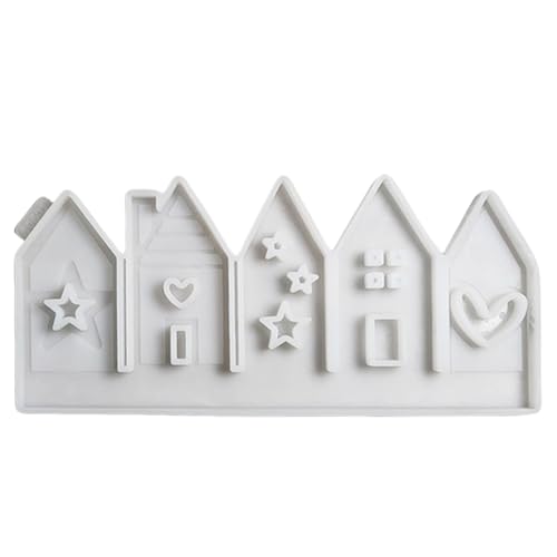 3D Silikonform Haus Silikonform Silikonformen Gießformen Kerzenhalter Silikonform Häuser Silikonformen Gießformen silikonform weihnachten Silikonformen Gießformen Weihnachten (Weihnachtszimmer (E)) von FIENZA