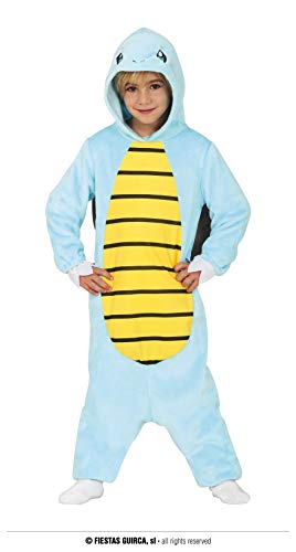 FIESTAS GUIRCA Coole Schildkröte - Jumpsuit für Kinder aus kuscheligem Plüschstoff - Alter 5-6 J. - Meeresschildkröte Kuschelanzug Pyjama - Tier Onesie Kostüm Jungen u. Mädchen Karneval, Fasching von FIESTAS GUIRCA