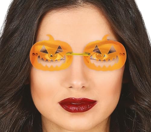 FIESTAS GUIRCA | Kürbisbrille (Einheitsgröße) - Kostümzubehör für Halloween und Kostümpartys - Unisex für Erwachsene - Orange von FIESTAS GUIRCA