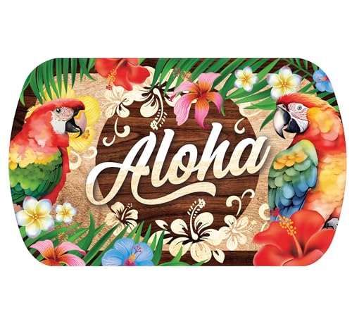 FIESTAS GUIRCA | Sommer Tablett (39x24 cm) - Wiederverwendbare Tischdekoration für Abschlussfeiern und Hawaiianische Feiern - Ideal für Sommer-Events - Bunt von FIESTAS GUIRCA