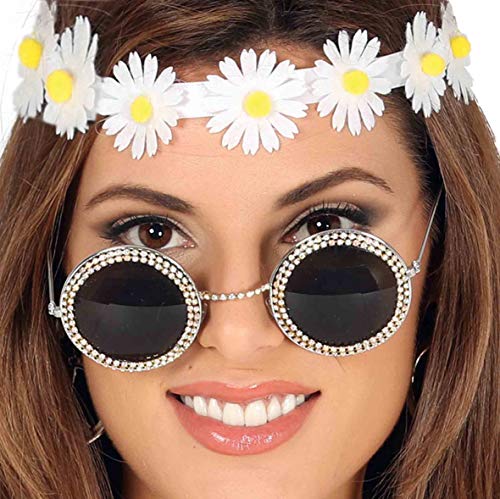 Funidelia Brille Hippies mit Brillanten für Frauen von Funidelia