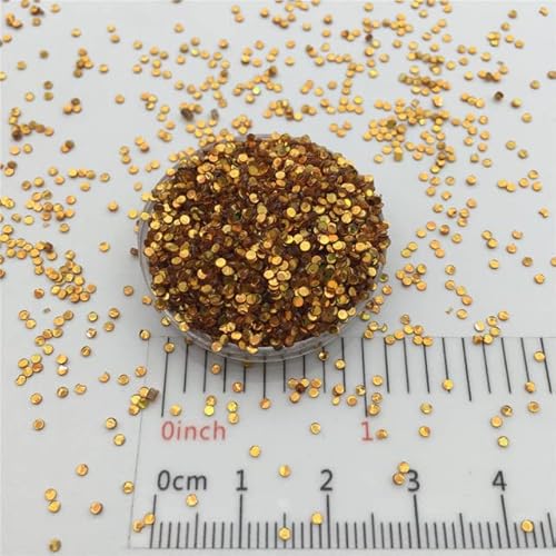 30 g/Lot 1 mm Punkt lose Pailletten Glitter Pailletten für DIY Nagelhandwerk, Handwerksherstellung, Hochzeitsdekoration Konfetti Großhandel-Laser Gold, 150 g von FIKROO