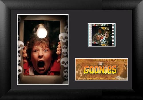 FILMCELLS The Goonies – Chunk MiniCell Desktop-Präsentation 17,8 x 12,7 cm – mit 35 mm Filmclip mit Staffelei-Ständer – offiziell lizenziertes Film-Sammelstück von FILMCELLS