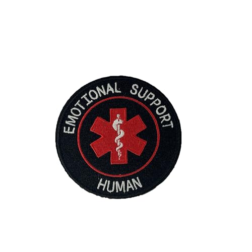 Emotional Support Human, Moral Patch, Meme Patch, Morale Patch, Military Patch, Hook and Loop, Tactical Backpack, Murph, Veteran Owned von FILSEF