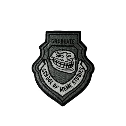 Meme School, Morale Patch, Meme Patch, Morale Patch, Military Patch, Hook and Loop, Tactical Rucksack, Murph, Veteranenbesitz von FILSEF