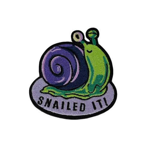 Snailed It, Morale Patch, Meme Patch, Morale Patch, Military Patch, Hook and Loop, Tactical Rucksack, Murph, Veteranenbesitz von FILSEF