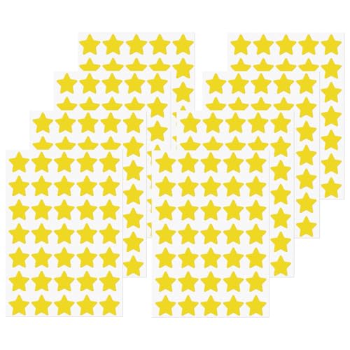 FINDAT Gelb Sterne Aufkleber 25mm Selbstklebende Etiketten 700 Stück Belohnungssticker für DIY Design Scrapbooking 20 Blätter FINDAT Gelb Sterne Aufkleber 25mm Selbstklebende Etiketten 700 Stück Belohnungssticker für DIY Design Scrapbooking 20 Blätter von FINDAT