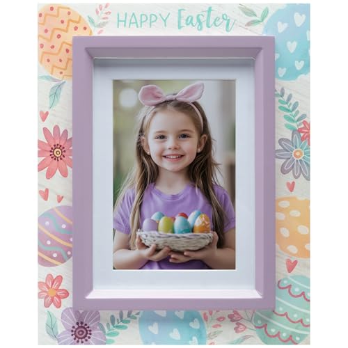 FINE PHOTO GIFTS Holz-Bilderrahmen "Happy Easter", 10,2 x 15,2 cm oder 12,7 x 17,8 cm von FINE PHOTO GIFTS