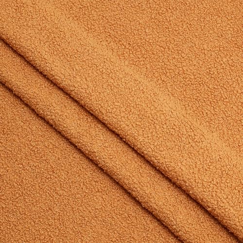 FINGERINSPIRE 0.9M Teddyplüschstoff 1.6m Breit Peru Teddy Kurzplüsch Dekostoff Stoff Teddystoff Teddybärstoff Mit Kleinen Locken Für Mantel Und Polsterstoff Plüschtiere von FINGERINSPIRE