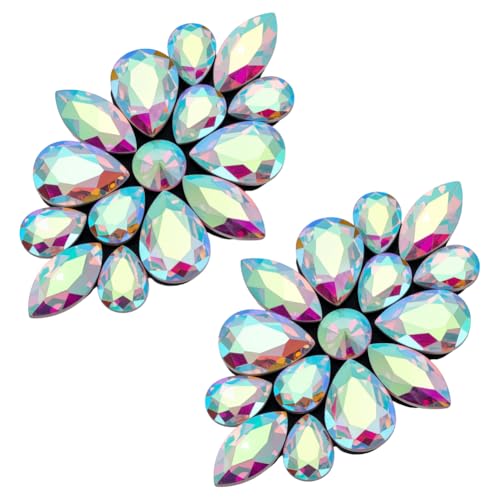 FINGERINSPIRE 2 Stück Blumen Strass Applikationen 105x68mm Kristall ab Farbe Legierung Glas Strass Nähflicken Dekorationen Für Hochzeitskleider Hüte Kristall Applikationen Kleidungszubehör FINGERINSPIRE 2 Stück Blumen Strass Applikationen 105x68mm Kristall ab Farbe Legierung Glas Strass Nähflicken Dekorationen Für Hochzeitskleider Hüte Kristall Applikationen Kleidungszubehör von FINGERINSPIRE