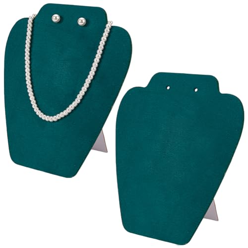 FINGERINSPIRE 2 Stück Schmuckständer Für Halsketten Aus Samt 195mm Hoch Dunkelgrün Halter Für Ohrring Anhänger Ketten Schaufensterpuppen Modell Halsketten Displayhalter Aufbewahrungsregal FINGERINSPIRE 2 Stück Schmuckständer Für Halsketten Aus Samt 195mm Hoch Dunkelgrün Halter Für Ohrring Anhänger Ketten Schaufensterpuppen Modell Halsketten Displayhalter Aufbewahrungsregal von FINGERINSPIRE