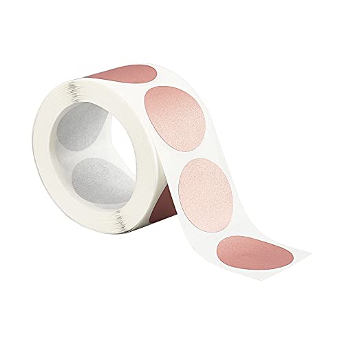 FINGERINSPIRE 300 Stück/Rolle Scratch Off-Aufkleber Runde Etiketten, entwickelt, um Ihre eigenen Scratch-Off-Karten, Runden, Promotionen, Hochzeit 25mm (Rosa) zu erstellen von FINGERINSPIRE