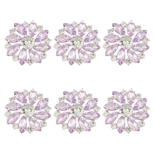 FINGERINSPIRE 6 PCS glänzende Blume Strass Knöpfe 26mm Messing Strass Schaft Knöpfe Pflaume Kristall Verzierungen nähen auf Knöpfe mit 1 Loch Schmuck Dekorationen für Hochzeit Kleidung DIY FINGERINSPIRE 6 PCS glänzende Blume Strass Knöpfe 26mm Messing Strass Schaft Knöpfe Pflaume Kristall Verzierungen nähen auf Knöpfe mit 1 Loch Schmuck Dekorationen für Hochzeit Kleidung DIY von FINGERINSPIRE