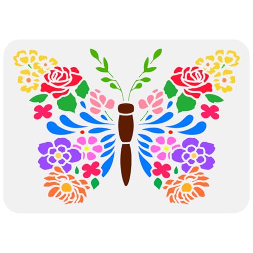 FINGERINSPIRE Malschablone Mit Blumen Und Schmetterlingen 21x29.7cm Schmetterlingsvorlage PET Rosen Gänseblümchen Pfirsichblüten Schablone Mit Ausgehöhlten Blättern Blumen Schablone Mit Tiermotiven FINGERINSPIRE Malschablone Mit Blumen Und Schmetterlingen 21x29.7cm Schmetterlingsvorlage PET Rosen Gänseblümchen Pfirsichblüten Schablone Mit Ausgehöhlten Blättern Blumen Schablone Mit Tiermotiven von FINGERINSPIRE