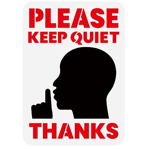 FINGERINSPIRE "Please Keep Quiet Schild Malschablone 21x29.7 cm Keep Quiet Thank You Muster Zeichnungsvorlage DIY Bastelschild Schablone Zum Malen Auf Holz Wand Stoff Möbeln von FINGERINSPIRE