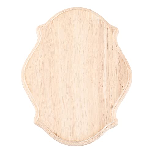 FINGERINSPIRE Unlackierte Holztafel 15.1x12.2x1.8 cm Oval Leere Holzschilder Naturholz Kunsthandwerk Zum Malen Schnitzen Brennen von Holzbrettern Für DIY Bastelprojekte Heimdekoration von FINGERINSPIRE