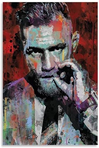 FITMZ 5D-Diamantmalerei zum Selbermachen, Kristall-Strass-Gemälde, Conor McGregor Badass-Poster, Stickbilder, Kunsthandwerk für Erwachsene und Kinder, 40 x 40 cm von FITMZ