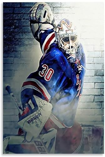 FITMZ 5D-Diamantmalerei zum Selbermachen, Kristall-Strassmalerei, Henrik Lundqvist-Poster, Hockey-Bild, Stickbilder, Kunsthandwerk für Erwachsene und Kinder, 30 x 40 cm von FITMZ