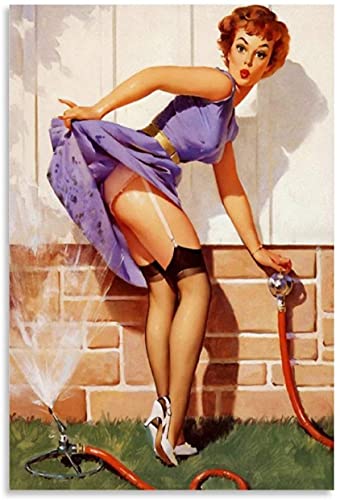 FITMZ 5D-Diamantmalerei zum Selbermachen, Kristall-Strassmalerei, Hot Girl, Pin-Up-Girl, Retro-Bild, moderne Stickbilder, Kunsthandwerk für Erwachsene und Kinder, 30 x 40 cm von FITMZ