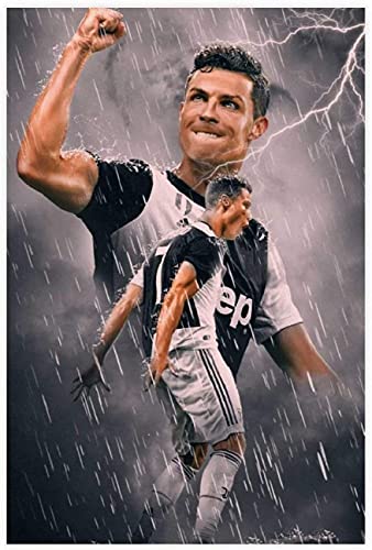 FITMZ 5D-Diamantmalerei zum Selbermachen, Kristall-Strassmalerei, Sport-Fußballspieler Cristiano Ronaldo, Bild, Stickbilder, Kunsthandwerk für Erwachsene und Kinder, 30 x 40 cm von FITMZ