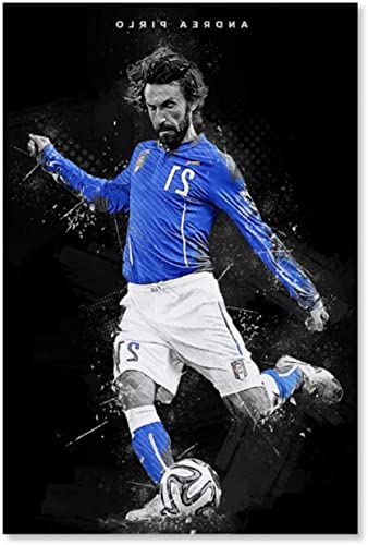 FITMZ DIY 5D Diamantmalerei Kristall Strass Malerei Andrea Pirlo Bestes Fußball Superstar Poster Stickbilder Kunsthandwerk für Erwachsene und Kinder 30x40CM von FITMZ