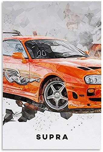 FITMZ DIY 5D Diamantmalerei Kristall Strass Malerei Auto Supra Fast and Furious JDM Stickbilder Kunsthandwerk für Erwachsene und Kinder 40x40CM von FITMZ