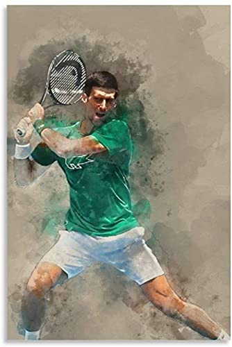 FITMZ DIY 5D Diamantmalerei Kristall Strass Malerei Berühmter Sportstar Tennisspieler Novak Djokovic HD Stickbilder Kunsthandwerk für Erwachsene und Kinder 40x40CM von FITMZ