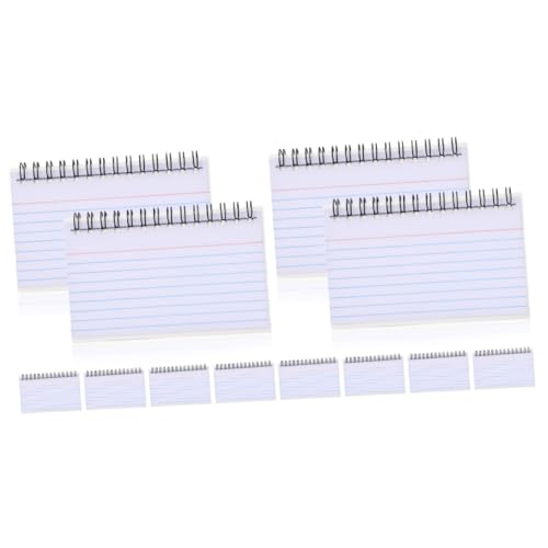 FIXOSHEE 12 Stk Notizbuch Notizblöcke aus Papier spiralförmige Notizkarten Mini-Notizblöcke Mini-Notizblock Sprachkarten office products büromaterial Notizbücher aufnehmen Lernkarten Weiß von FIXOSHEE