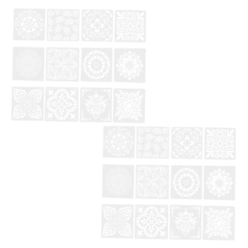 FIXOSHEE 24Stücke Teiliges Schablonen für Wandgestaltung Wiederverwendbare Malvorlagen für DIY Projekte Scrapbooking und Dekoration von Flächen Wie Wänden Stoffen FIXOSHEE 24Stücke Teiliges Schablonen für Wandgestaltung Wiederverwendbare Malvorlagen für DIY Projekte Scrapbooking und Dekoration von Flächen Wie Wänden Stoffen von FIXOSHEE