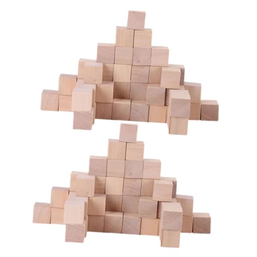 FIXOSHEE 250 Stück Quadratischer Holzblock Kleine Blöcke Leere Holzklötze Kinder Blockiert Spielzeug Holzklötze Zum Basteln Spielzeug Aus Holzblöcken Kinderblockspielzeug Kiefernholz von FIXOSHEE