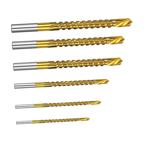 FIXOSHEE 6Stücke Teiliges Metallspiralbohrer Hochgeschwindigkeitsstahl Multifunktionales Werkzeug für Metallbearbeitung Präzises Bohren und Hohe Effizienz FIXOSHEE 6Stücke Teiliges Metallspiralbohrer Hochgeschwindigkeitsstahl Multifunktionales Werkzeug für Metallbearbeitung Präzises Bohren und Hohe Effizienz von FIXOSHEE