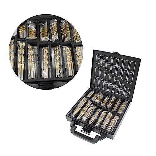 FIXOSHEE 99Stücke Teiliges Hochstahl Bohrer Set mit Titannitrid Beschichtung für Metall Holz und Kunststoff Robustem Werkzeugkoffer für Einfache Aufbewahrung FIXOSHEE 99Stücke Teiliges Hochstahl Bohrer Set mit Titannitrid Beschichtung für Metall Holz und Kunststoff Robustem Werkzeugkoffer für Einfache Aufbewahrung von FIXOSHEE