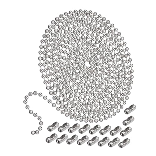 FIXOSHEE Kugelkette mit Verschlüssen Runde Tag Kette für Diy Schmuckherstellung Anhänger Schlüsselanhänger und Bastelprojekte Rostfrei Langlebig und Einfach zu Verbinden FIXOSHEE Kugelkette mit Verschlüssen Runde Tag Kette für Diy Schmuckherstellung Anhänger Schlüsselanhänger und Bastelprojekte Rostfrei Langlebig und Einfach zu Verbinden von FIXOSHEE