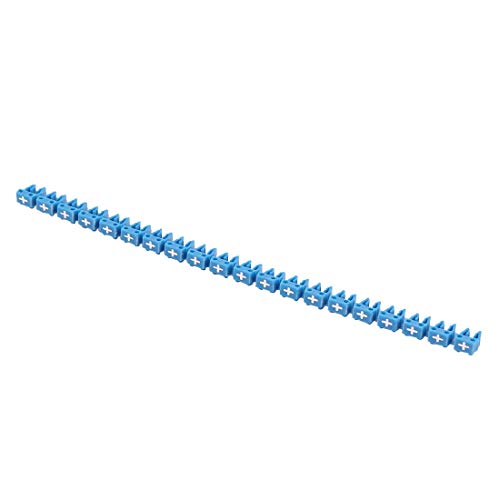 Lon0167 Kabel-Etiketten, Marker, für 3,0–4,0 mm Durchmesser, Blau, 20 Stück von FIYA