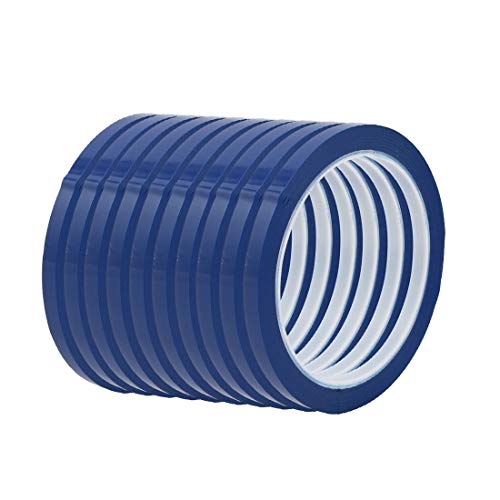 New Lon0167 10 Stück 5mm Breite 164ft Länge einseitig elektrisch isoliert Klebeband blau(10Pcs 5mm Breite 164ft Länge einseitig elektrisch isoliertes Klebeband blau) von FIYA