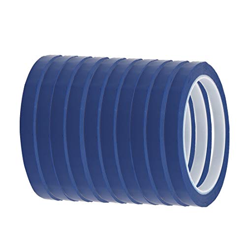 New Lon0167 10 Stück 6mm Breite 164ft Länge einseitig elektrisch isoliert Klebeband blau(10Pcs 6mm Breite 164ft Länge einseitig elektrisch isoliertes Klebeband blau) von FIYA