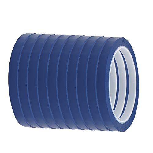 New Lon0167 10 Stück 8mm Breite 164ft Länge einseitig elektrisch isoliert Klebeband blau(10Pcs 8mm Breite 164ft Länge einseitig elektrisch isoliertes Klebeband blau) von FIYA