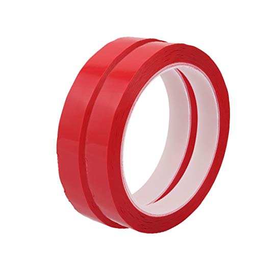 New Lon0167 2 Stück 12mm Breite 164ft Länge einseitig elektrisch isoliert Klebeband rot(2Pcs 12mm Breite 164ft Länge einseitig elektrisch isoliertes Klebeband rot) von FIYA