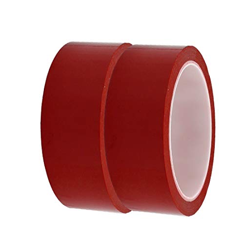 New Lon0167 2 Stück 30mm Breite 164ft Länge einseitig elektrisch isoliert Klebeband rot(2Pcs 30mm Breite 164ft Länge einseitig elektrisch isoliertes Klebeband rot) von FIYA