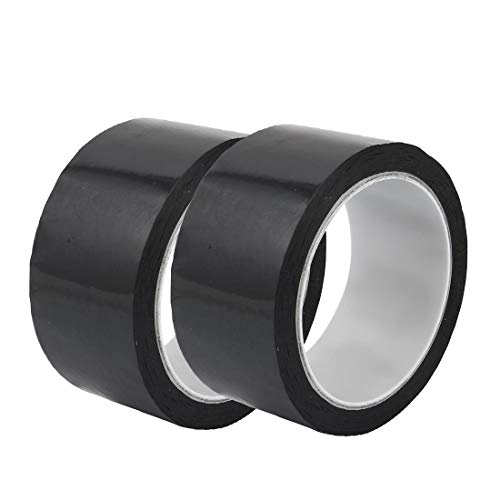 New Lon0167 2 Stück 40mm Breite 164ft langes einseitiges elektrisch isoliertes Klebeband schwarz(2Pcs 40mm Breite 164ft Langes einseitiges elektrisches Isolierklebeband Schwarz) von FIYA